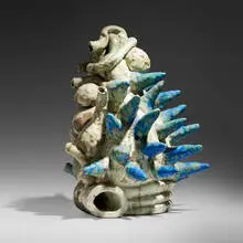 Arnold Zimmerman, Mae da agua dos picos, 1992, glazed stoneware