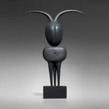 Untitled (Form 755202) by Ruth Duckworth, 2002, painted stoneware, sold Oct 2024