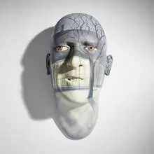 John Woodward, Front Porch, 1996, acrylic paint on low-fired white ware
