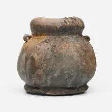 Paul Chaleff, Three Part Form, 1989, wood-fired stoneware