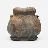 Paul Chaleff, Three Part Form, 1989, wood-fired stoneware