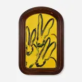Mandarin by Hunt Slonem, 2016, oil on wood panel in artist's frame, sold Sep 2024