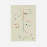 Jean Cocteau, Double-Visage (Joue contre joue), c. 1957, colored pencil on paper