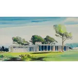 William and George Fred Keck, Rendering of a House for Mr. & Mrs. Fred Jensen