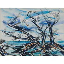 Saunders Schultz, Untitled Abstraction, 1961