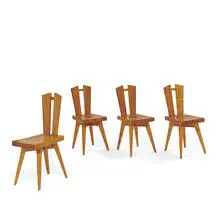 Christian Durupt, Méribel ski resort dining chairs, set of four
