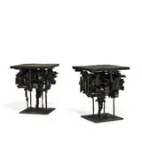 James Bearden, Sky Dwelling side tables with hinged secret stash cubby