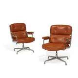 Charles and Ray Eames, Time Life swivel lounge chairs, pair