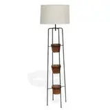 attribution Tony Paul, floor lamp with planters