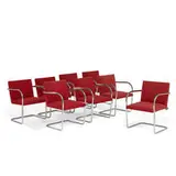 BRNO chairs, set of eight by Ludwig Mies van der Rohe, sold May 2022
