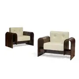Oscar Niemeyer, Hotel SESC, Rio de Janeiro ON lounge chairs, pair