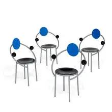 Michele de Lucchi, First chairs, set of four