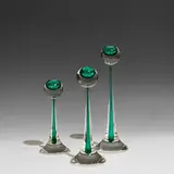 Antonio da Ros, candleholders, set of three, Italy