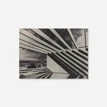 Margaret Priest, Untitled (Hampstead Heath) (from For John Constable portfolio), 1976, etching on BFK Rives paper
