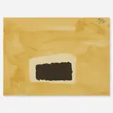 Abyss by Robert Motherwell, 1978, monotype in colors with collage on Buff Fabriano paper, sold Jul 2020