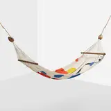 Alexander Calder, hammock, 1976, hand-woven cotton, jacaranda, zinc-plated steel