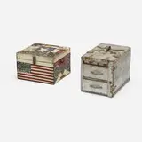 Folk Art, boxes, set of two