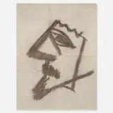 Joe Bradley, Untitled, 2014, ink on newsprint