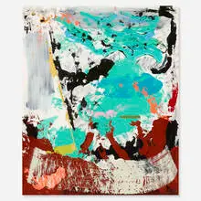Alex Olson, Untitled, 2014, oil and modeling paste on paper