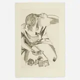 Francesco Clemente, Platonic Love, 1989, etching and aquatint on Hahnemühle paper