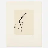 A Throw of the Dice (from Octavio Paz suite) by Robert Motherwell, 1987-88, lithograph and handmade Japanese Gampi chine-collé on Magnani Italian mould-made paper, sold Jul 2020