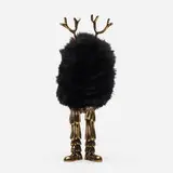 Dame Shaggy Smith by The Haas Brothers, 2019, cast and polished bronze, black alpaca fur, sold Jul 2020