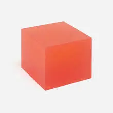 Peter Alexander, 7/15/15 (Fire Red Box), 2015, urethane