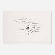 Untitled (Hand Drain) by Robert Gober, 2000, lithograph on Fabriano Tiepolo paper, sold Jul 2020