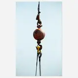 Joseph Richards, Red Ball with Yellow Catch, 1981, oil on canvas