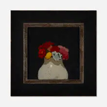 Untitled by Robert Kulicke, c. 1970, oil on glass, sold Jul 2020