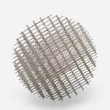 François Morellet, Sphère-trames, 1962, stainless steel
