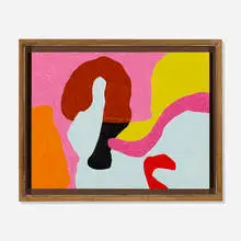 Frederick Hammersley, Getting Warm (#9), 1984, oil on plywood in artist's frame