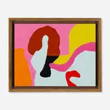 Frederick Hammersley, Getting Warm (#9), 1984, oil on plywood in artist's frame