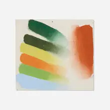 Friedel Dzubas, Tuscan (Sketch), 1973, acrylic on canvas mounted to board
