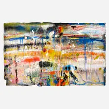Untitled by Robert Baribeau, 2008, mixed media and acrylic on paper, sold Apr 2020