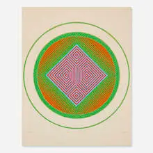 John Pearson, Unicellular #2, 1966, gouache on paper