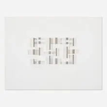 Gino Lorcini, Beta Trio Etude, 1966, aluminum, acrylic, lacquered wood