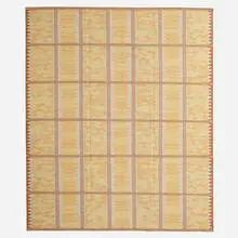 Contemporary, flatweave carpet, c. 2000, hand-woven wool