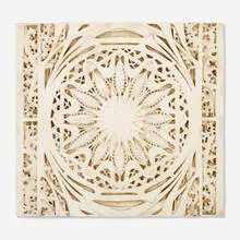 ornamental panel by Dankmar Adler and Louis Sullivan, painted plaster, sold Apr 2020