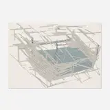 Tadashi Kawamata, Site Plan 3, 1991, collage on paper