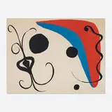 Boomerang by Alexander Calder, 1964, lithograph in colors, sold Apr 2020