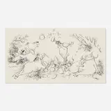 Ronald Searle, The Horn Player (for The New York Times), 1994, ink on paper