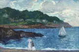 Gifford Beal, Bay at Pigeon Cove, oil on canvas