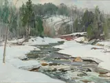 Aldro Thompson Hibbard, Wardsboro Brook in Winter