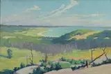 Frank Reade Whiteside, Coastal Scene, oil on canvas