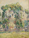 William Vincent Cahill, Landscape of Laguna Beach, California, oil on painter's board