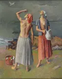 Robert Brackman, On Connecticut Shore, oil on canvas