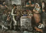 Henry Zitter, Hot Knishes, oil on canvas
