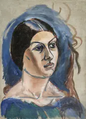 John D. Graham, Portrait of a Woman, oil on canvas