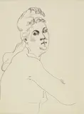 John D. Graham, Three-Quarter View of a Nude Woman